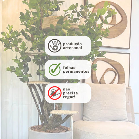 1.8m Natural Tree Cat Tower｜Handcrafted Multi-Level Cat Climbing Tree for Indoor Cats