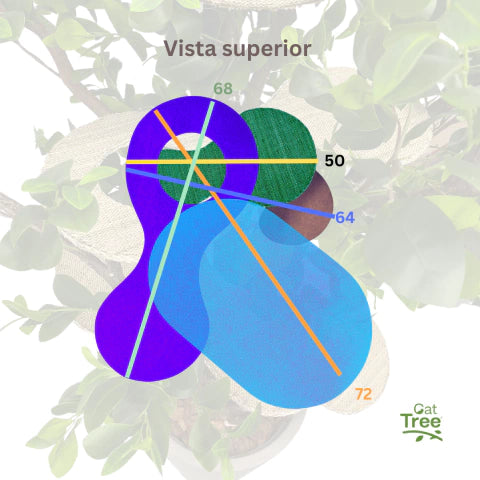 1.8m Natural Tree Cat Tower｜Handcrafted Multi-Level Cat Climbing Tree for Indoor Cats